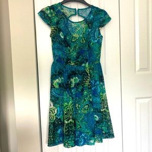 Blue Green Summer Dress